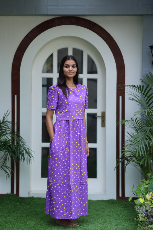 AMBAAL 18- ZIPLESS FEEDING MATERNITY WEAR FULL LENGTH