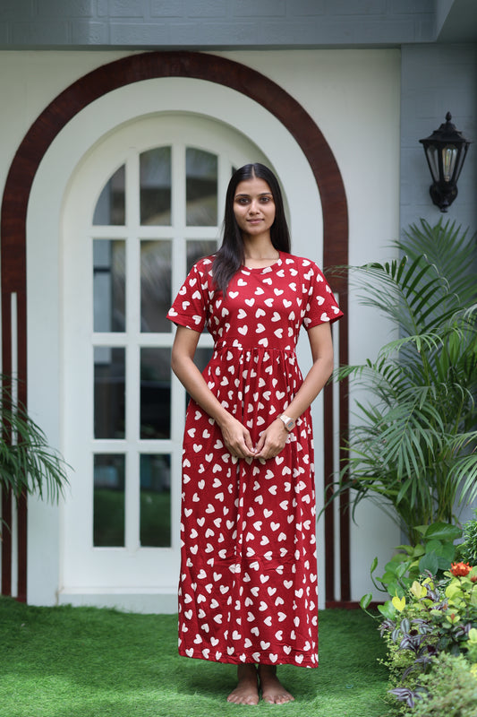 AMBAAL 21- ZIPLESS FEEDING MATERNITY WEAR FULL LENGTH