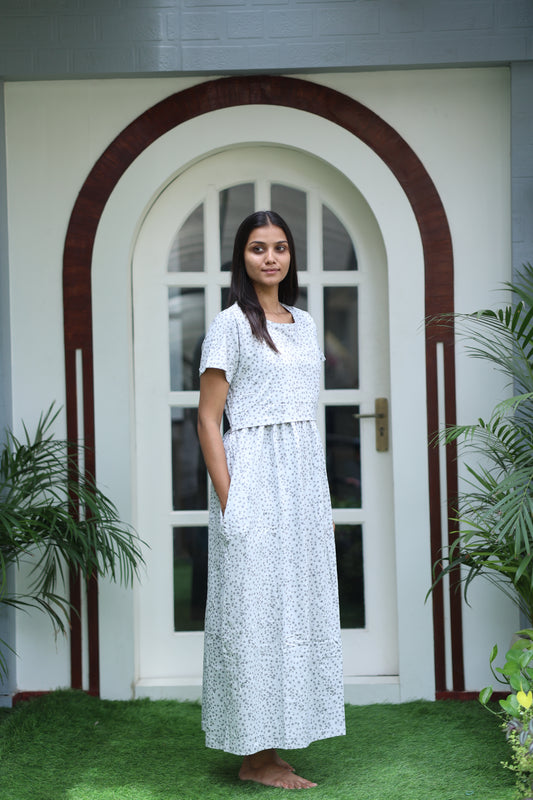 AMBAAL 22- ZIPLESS FEEDING MATERNITY WEAR FULL LENGTH