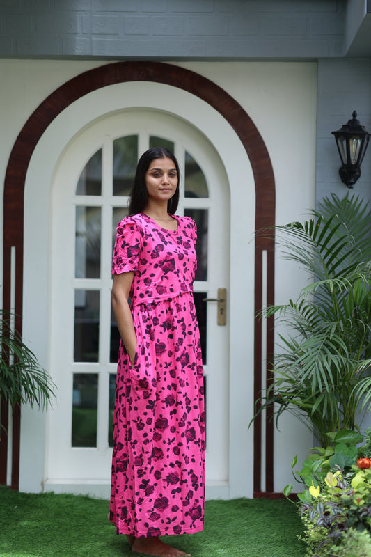 AMBAAL 24- ZIPLESS FEEDING MATERNITY WEAR FULL LENGTH