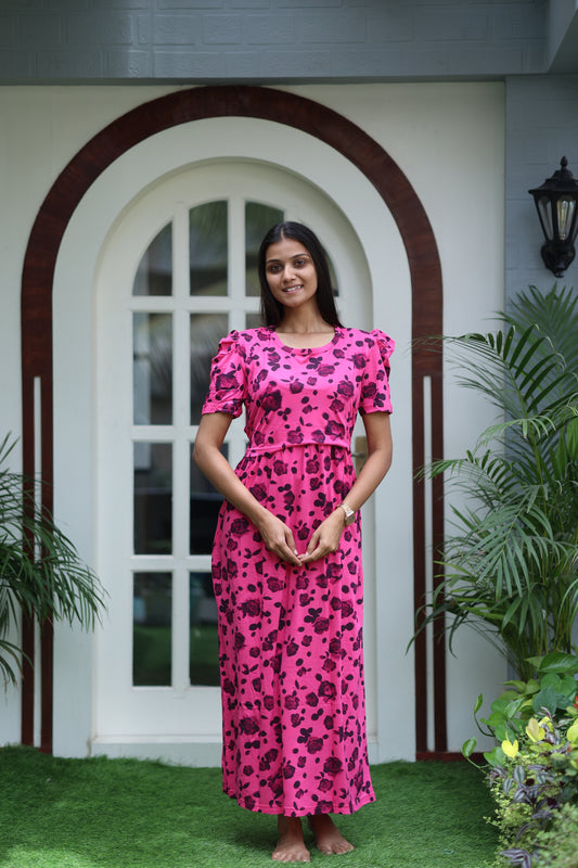 AMBAAL 24- ZIPLESS FEEDING MATERNITY WEAR FULL LENGTH