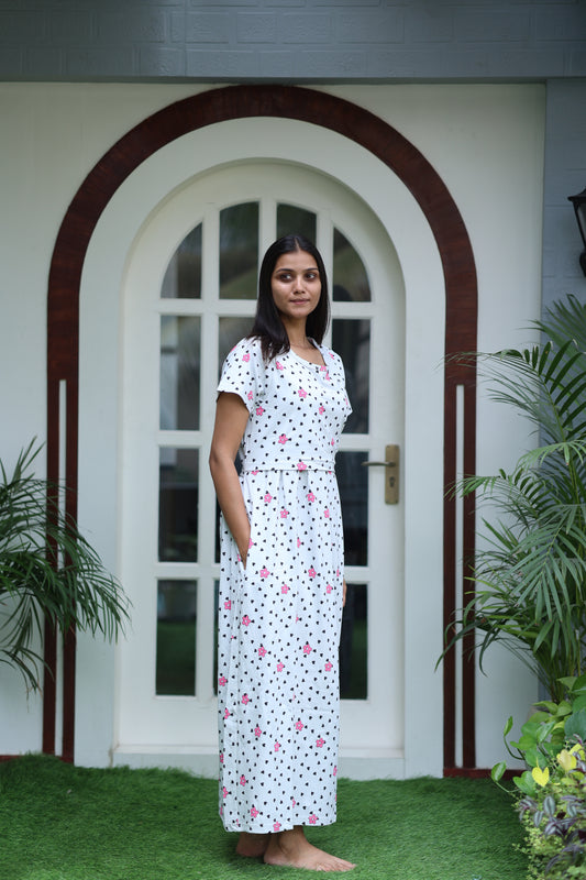AMBAAL 26- ZIPLESS FEEDING MATERNITY WEAR FULL LENGTH