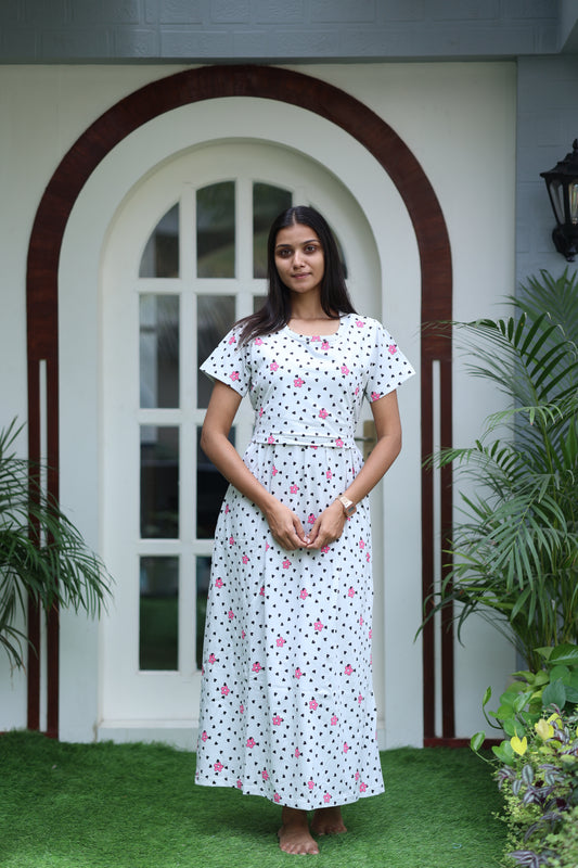 AMBAAL 26- ZIPLESS FEEDING MATERNITY WEAR FULL LENGTH