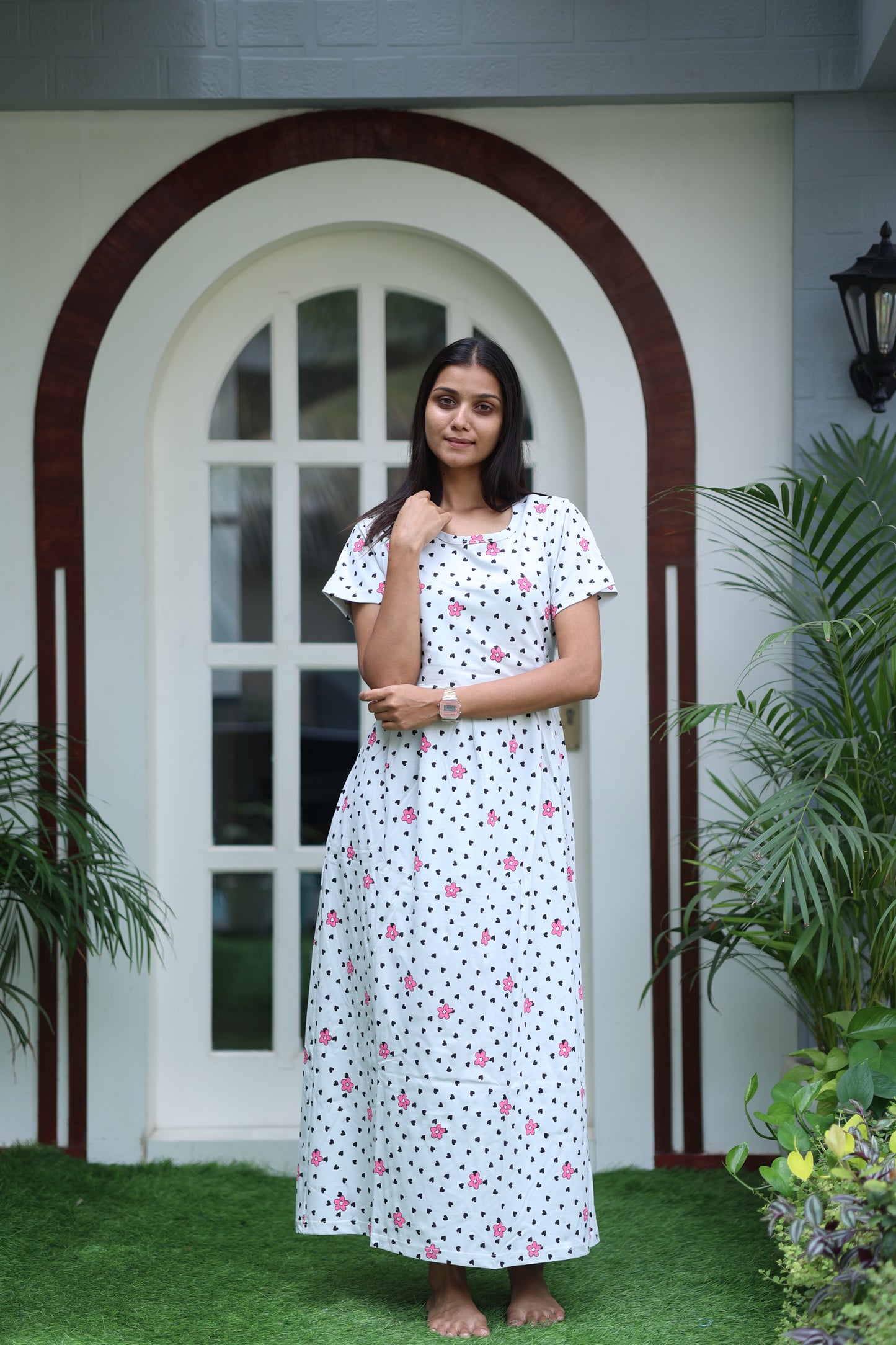 AMBAAL 26- ZIPLESS FEEDING MATERNITY WEAR FULL LENGTH