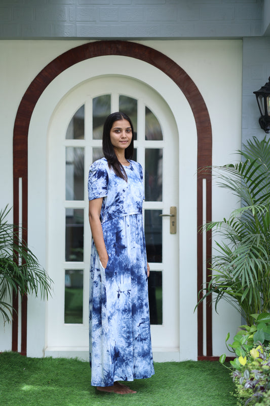 AMBAAL 27- ZIPLESS FEEDING MATERNITY WEAR FULL LENGTH