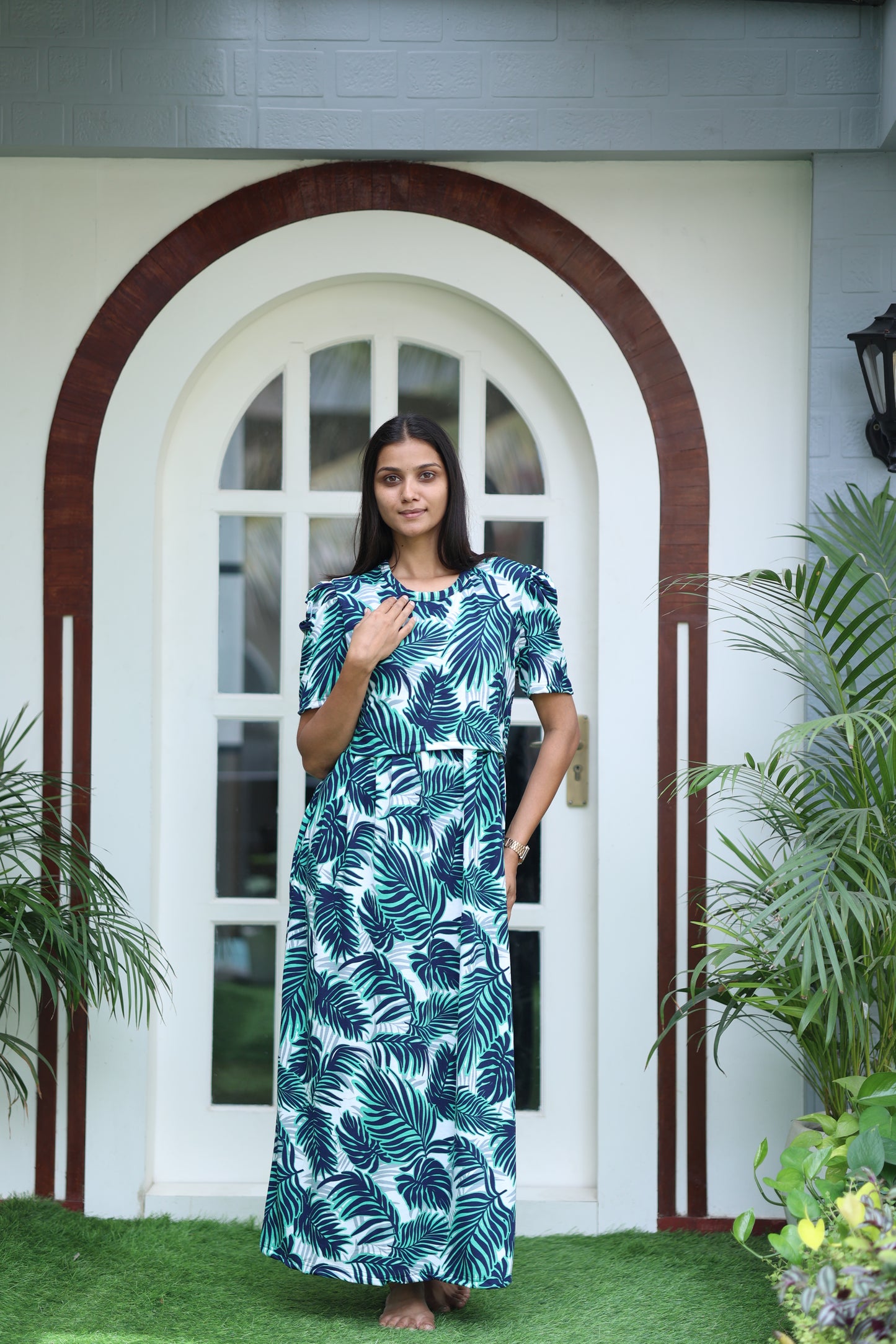 AMBAAL 29- ZIPLESS FEEDING MATERNITY WEAR FULL LENGTH