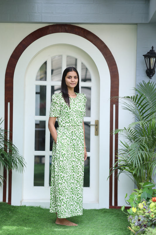 AMBAAL 30- ZIPLESS FEEDING MATERNITY WEAR FULL LENGTH