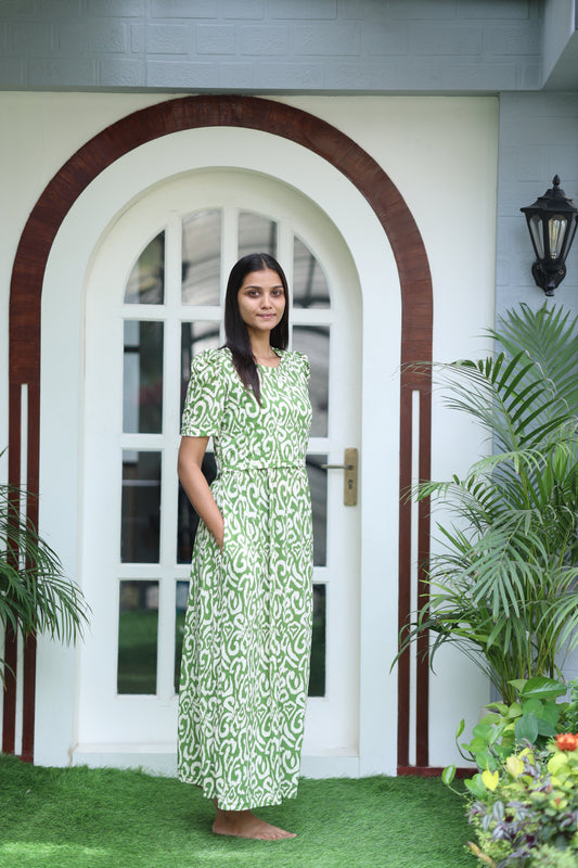 AMBAAL 30- ZIPLESS FEEDING MATERNITY WEAR FULL LENGTH
