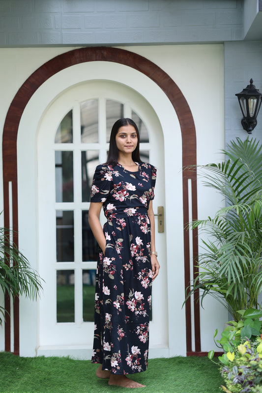 AMBAAL 31- ZIPLESS FEEDING MATERNITY WEAR FULL LENGTH