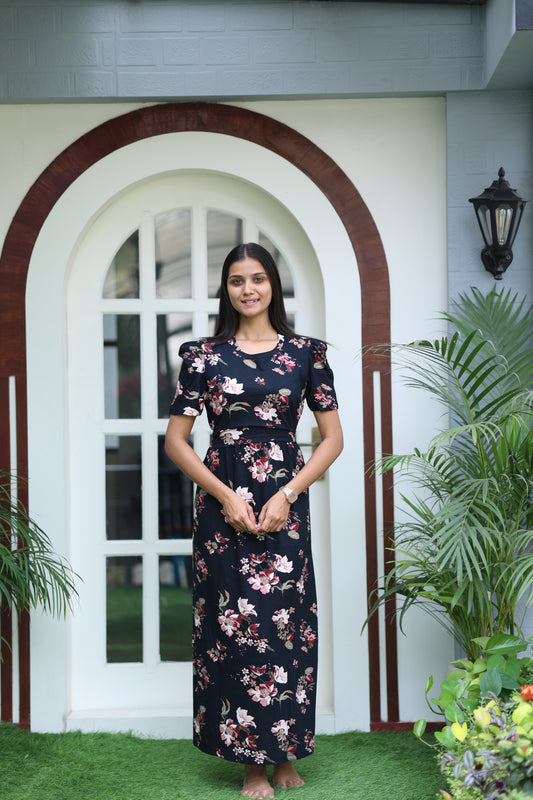 AMBAAL 31- ZIPLESS FEEDING MATERNITY WEAR FULL LENGTH