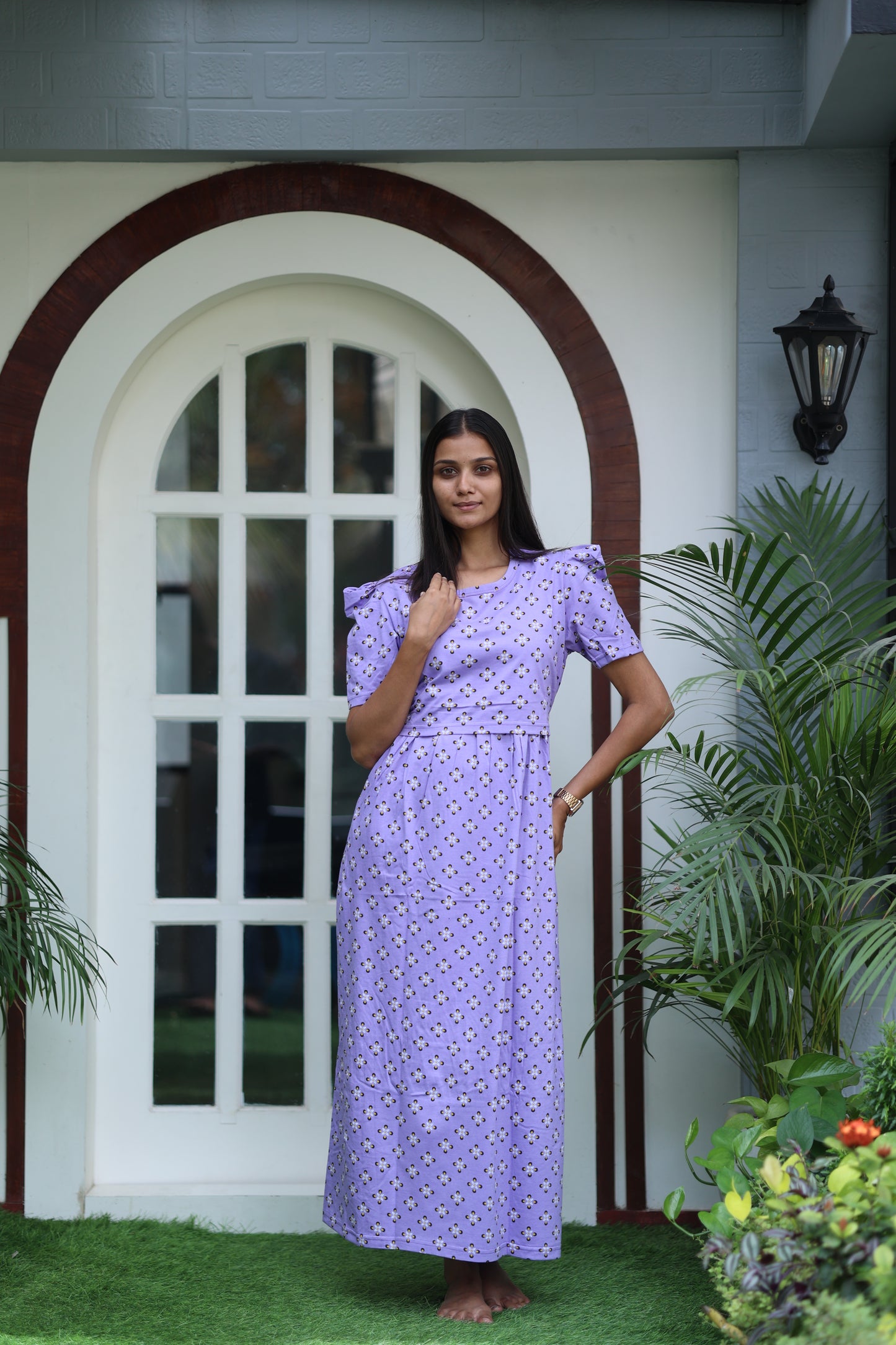 AMBAAL 32- ZIPLESS FEEDING MATERNITY WEAR FULL LENGTH