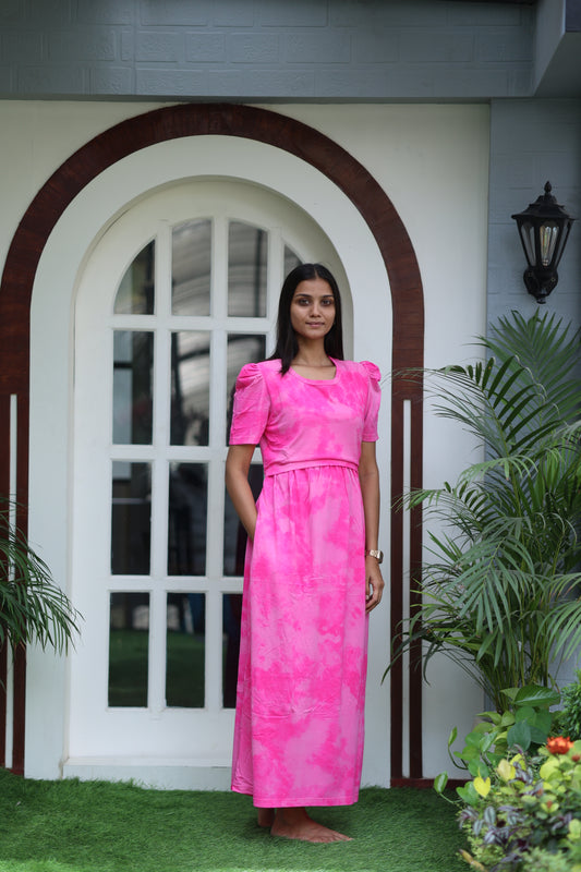 AMBAAL 33- ZIPLESS FEEDING MATERNITY WEAR FULL LENGTH