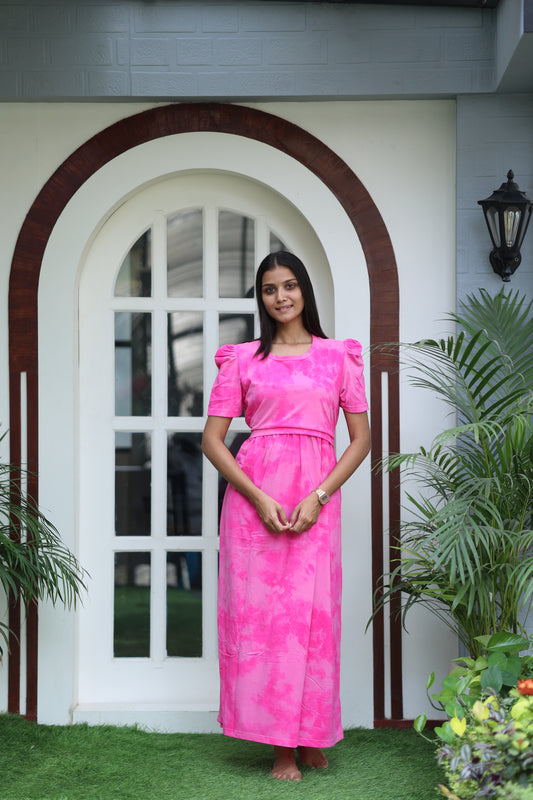AMBAAL 33- ZIPLESS FEEDING MATERNITY WEAR FULL LENGTH