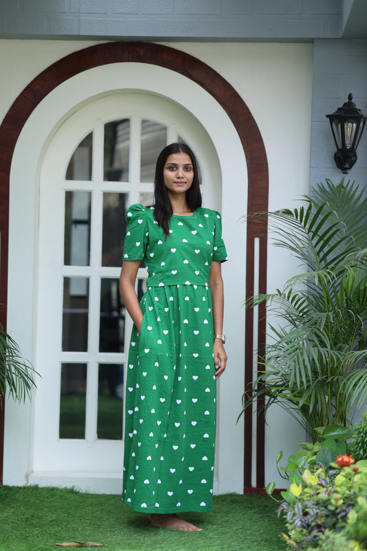AMBAAL 36- ZIPLESS FEEDING MATERNITY WEAR FULL LENGTH