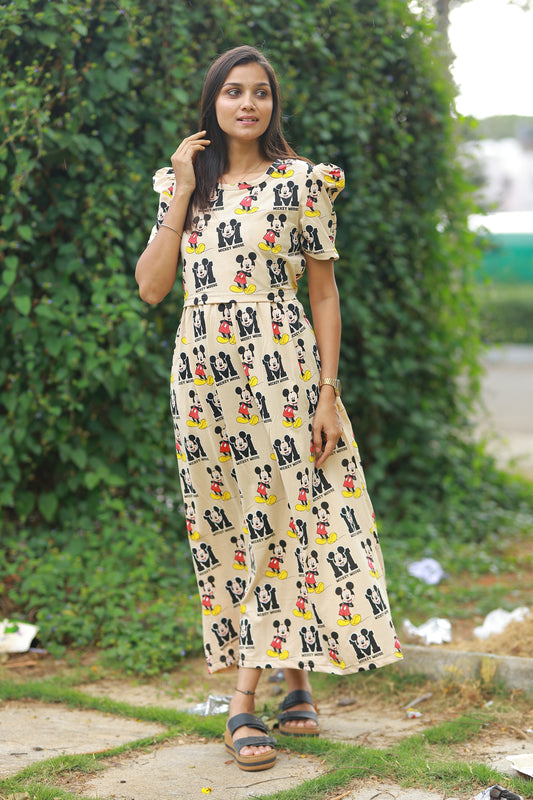 LOTUS 3 - ZIPLESS FEEDING MATERNITY WEAR FULL LENGTH