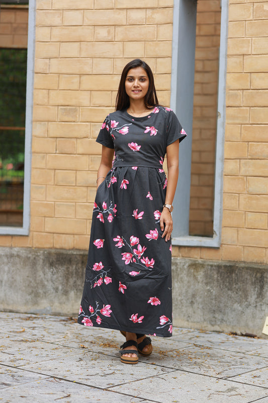 LOTUS 13 - ZIPLESS FEEDING MATERNITY WEAR FULL LENGTH