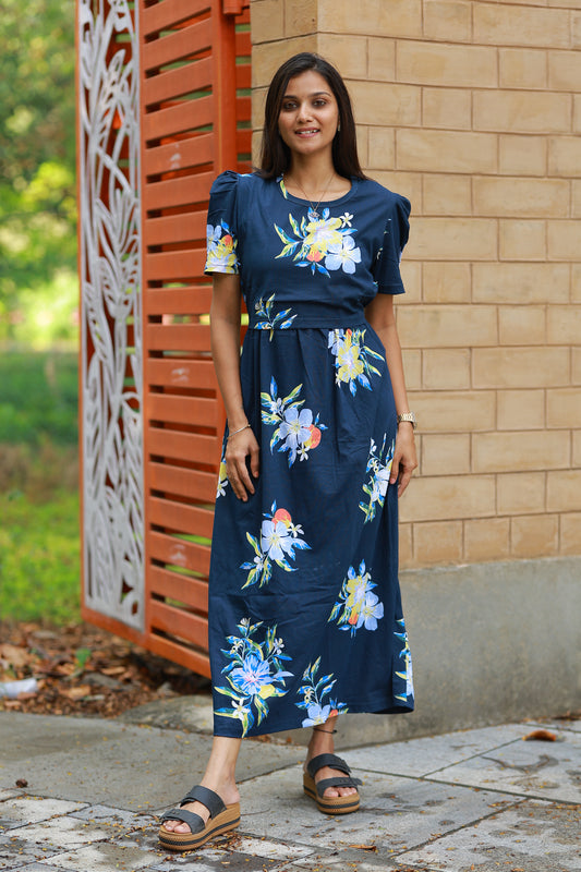 LOTUS 18 - ZIPLESS FEEDING MATERNITY WEAR FULL LENGTH