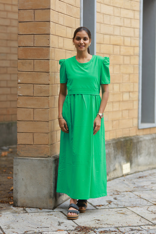 LOTUS 21 - ZIPLESS FEEDING MATERNITY WEAR FULL LENGTH