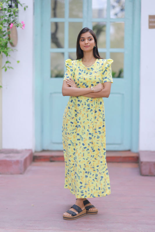 AMBAAL 39- ZIPLESS FEEDING MATERNITY WEAR FULL LENGTH