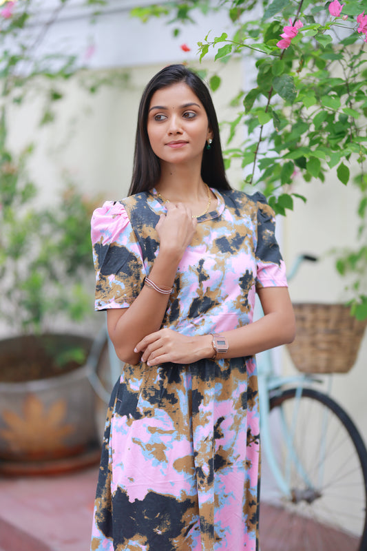 AMBAAL 40- ZIPLESS FEEDING MATERNITY WEAR FULL LENGTH