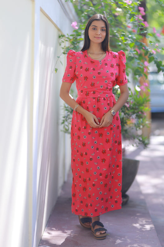 AMBAAL 44- ZIPLESS FEEDING MATERNITY WEAR FULL LENGTH