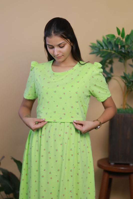 AMBAAL 5- ZIPLESS FEEDING MATERNITY WEAR FULL LENGTH