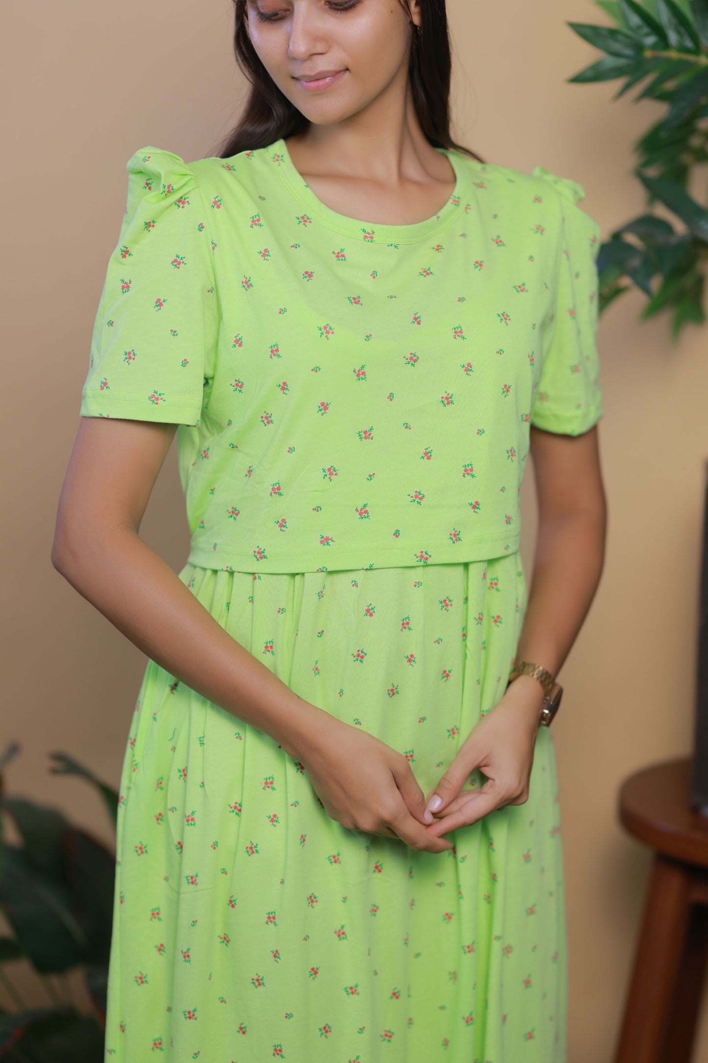 AMBAAL 5- ZIPLESS FEEDING MATERNITY WEAR FULL LENGTH