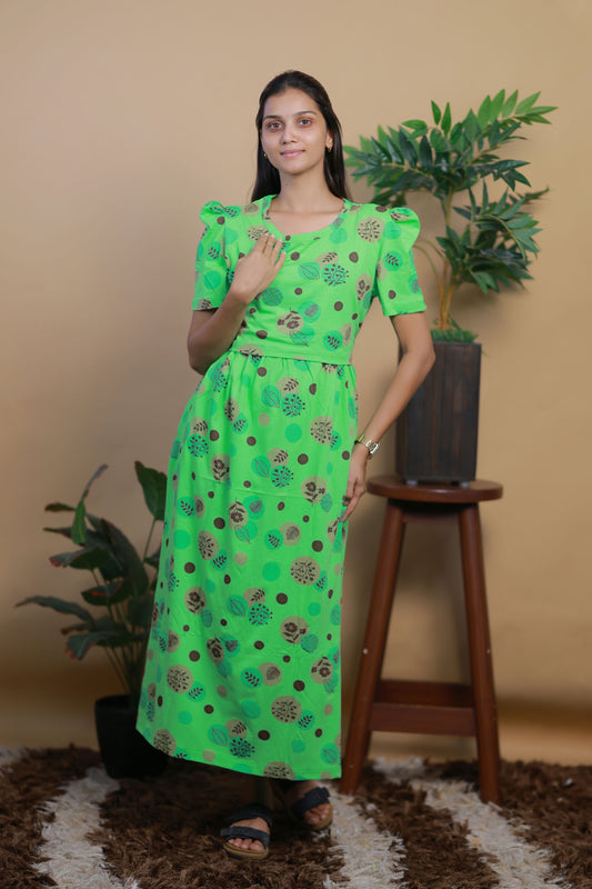 AMBAAL 7- ZIPLESS FEEDING MATERNITY WEAR FULL LENGTH