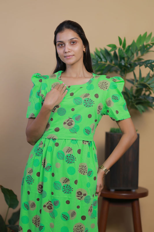 AMBAAL 7- ZIPLESS FEEDING MATERNITY WEAR FULL LENGTH