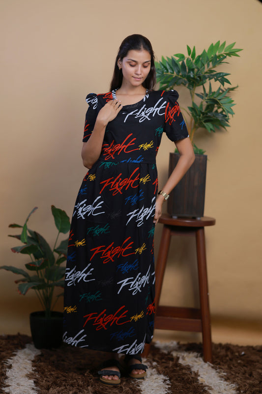AMBAAL 8- ZIPLESS FEEDING MATERNITY WEAR FULL LENGTH