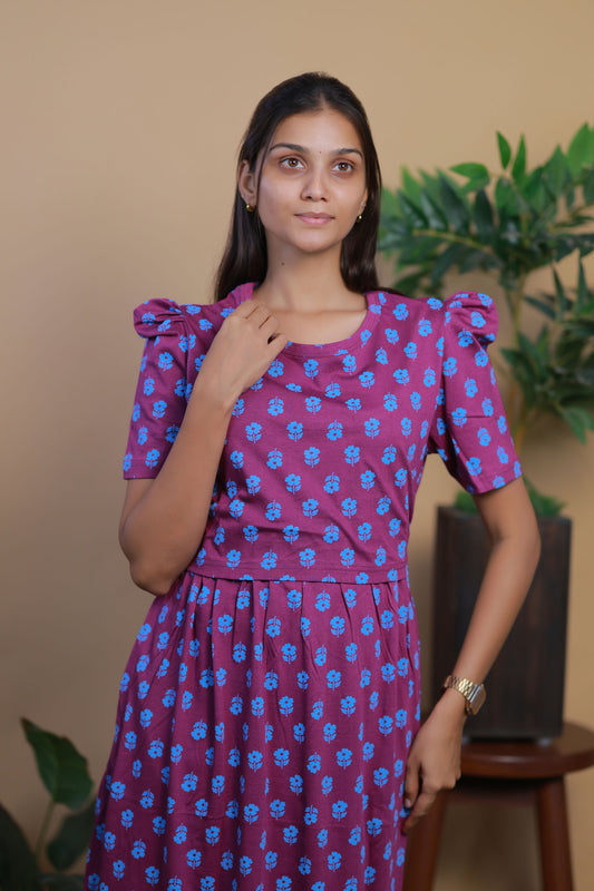 AMBAAL 9- ZIPLESS FEEDING MATERNITY WEAR FULL LENGTH