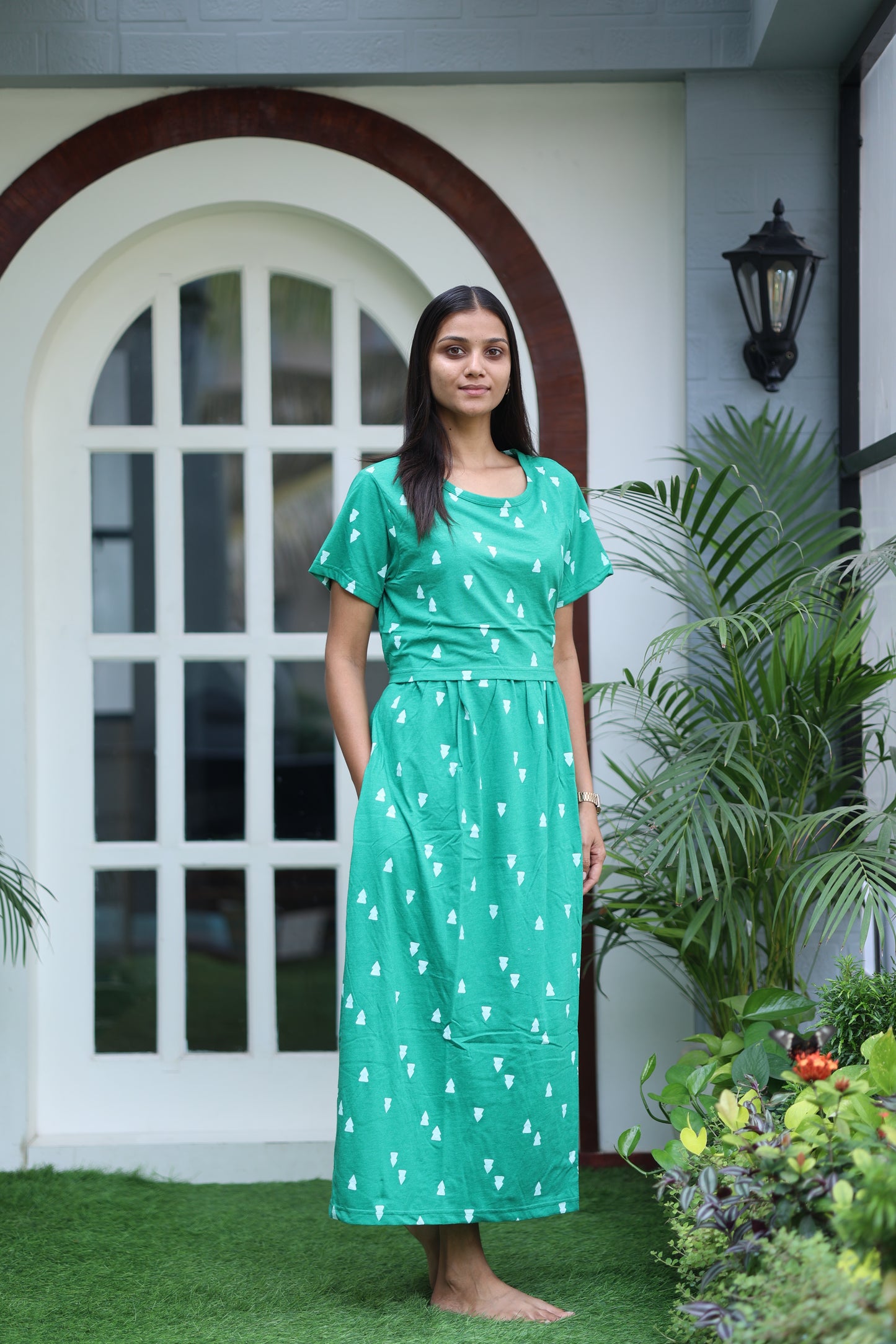 AMBAAL 15- ZIPLESS FEEDING MATERNITY WEAR FULL LENGTH