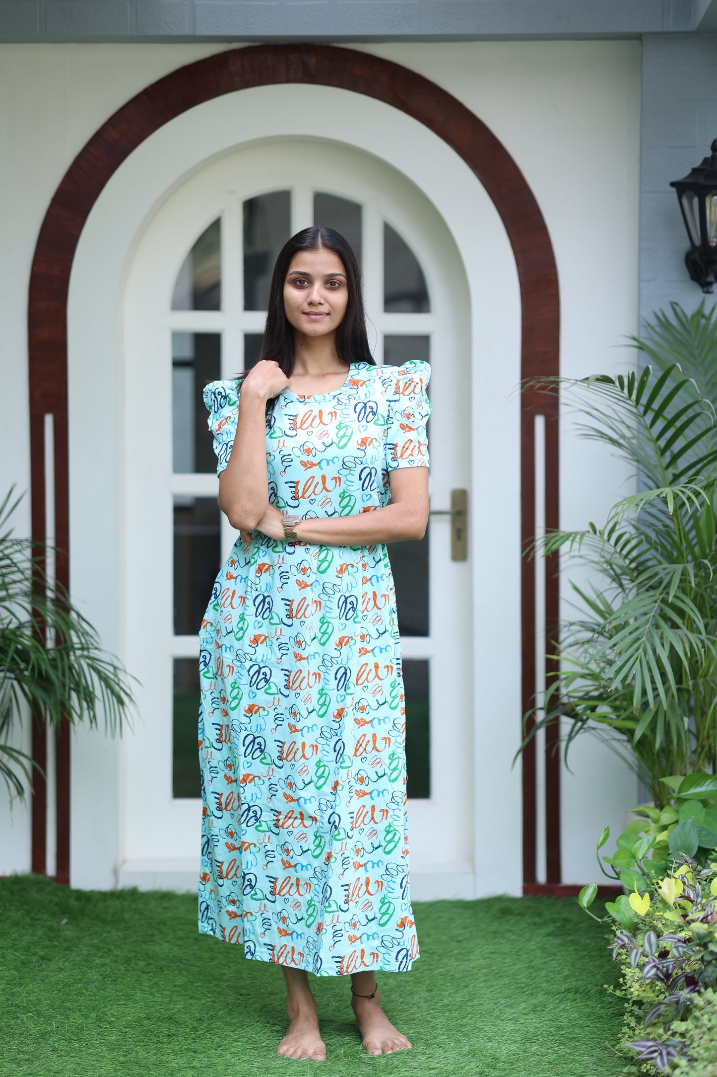 AMBAAL 17- ZIPLESS FEEDING MATERNITY WEAR FULL LENGTH