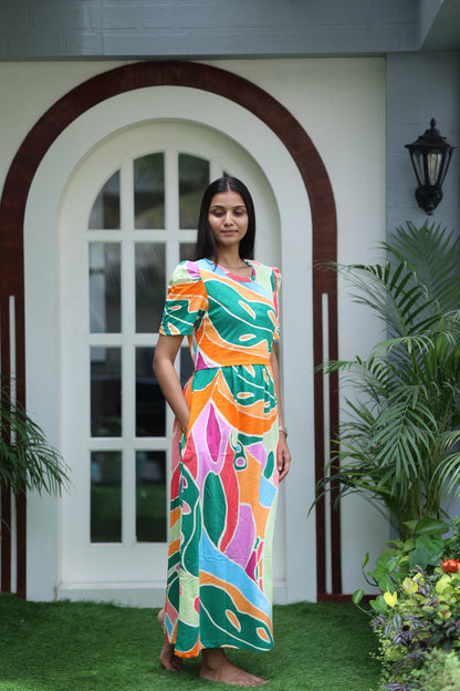 AMBAAL 25- ZIPLESS FEEDING MATERNITY WEAR FULL LENGTH