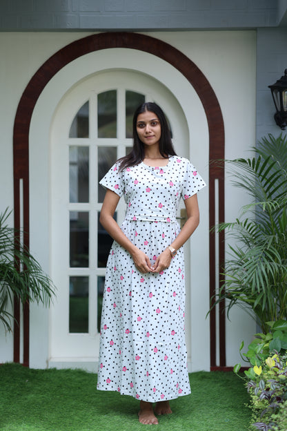 AMBAAL 26- ZIPLESS FEEDING MATERNITY WEAR FULL LENGTH
