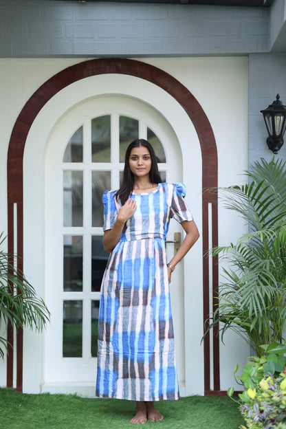 AMBAAL 34- ZIPLESS FEEDING MATERNITY WEAR FULL LENGTH