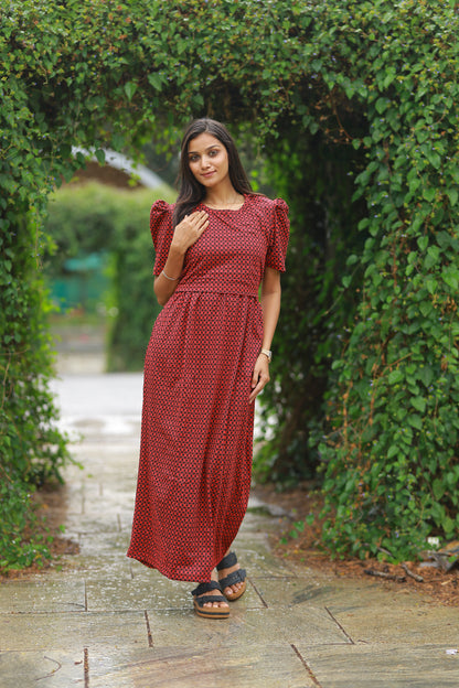 LOTUS 5 - ZIPLESS FEEDING MATERNITY WEAR FULL LENGTH