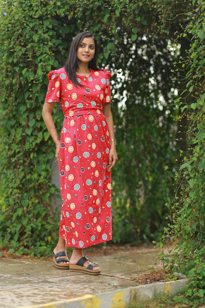 LOTUS 8 - ZIPLESS FEEDING MATERNITY WEAR FULL LENGTH