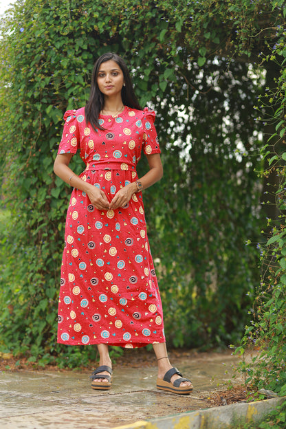 LOTUS 8 - ZIPLESS FEEDING MATERNITY WEAR FULL LENGTH