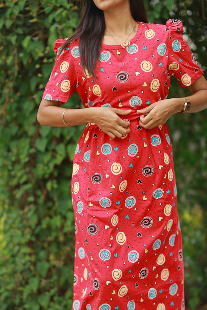 LOTUS 8 - ZIPLESS FEEDING MATERNITY WEAR FULL LENGTH