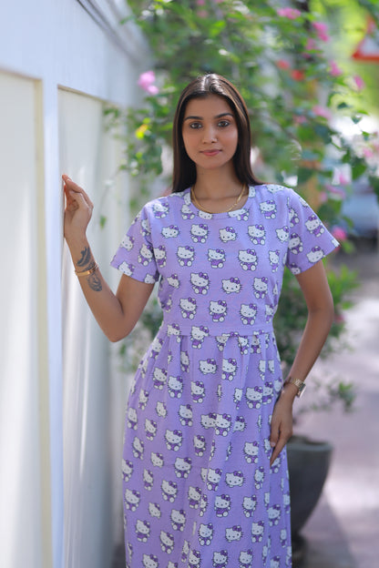 AMBAAL 43- ZIPLESS FEEDING MATERNITY WEAR FULL LENGTH