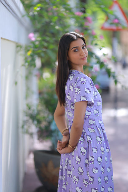 AMBAAL 43- ZIPLESS FEEDING MATERNITY WEAR FULL LENGTH