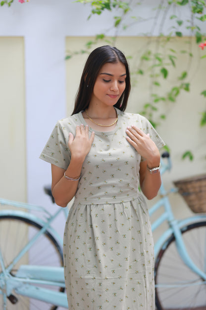 AMBAAL 47- ZIPLESS FEEDING MATERNITY WEAR FULL LENGTH