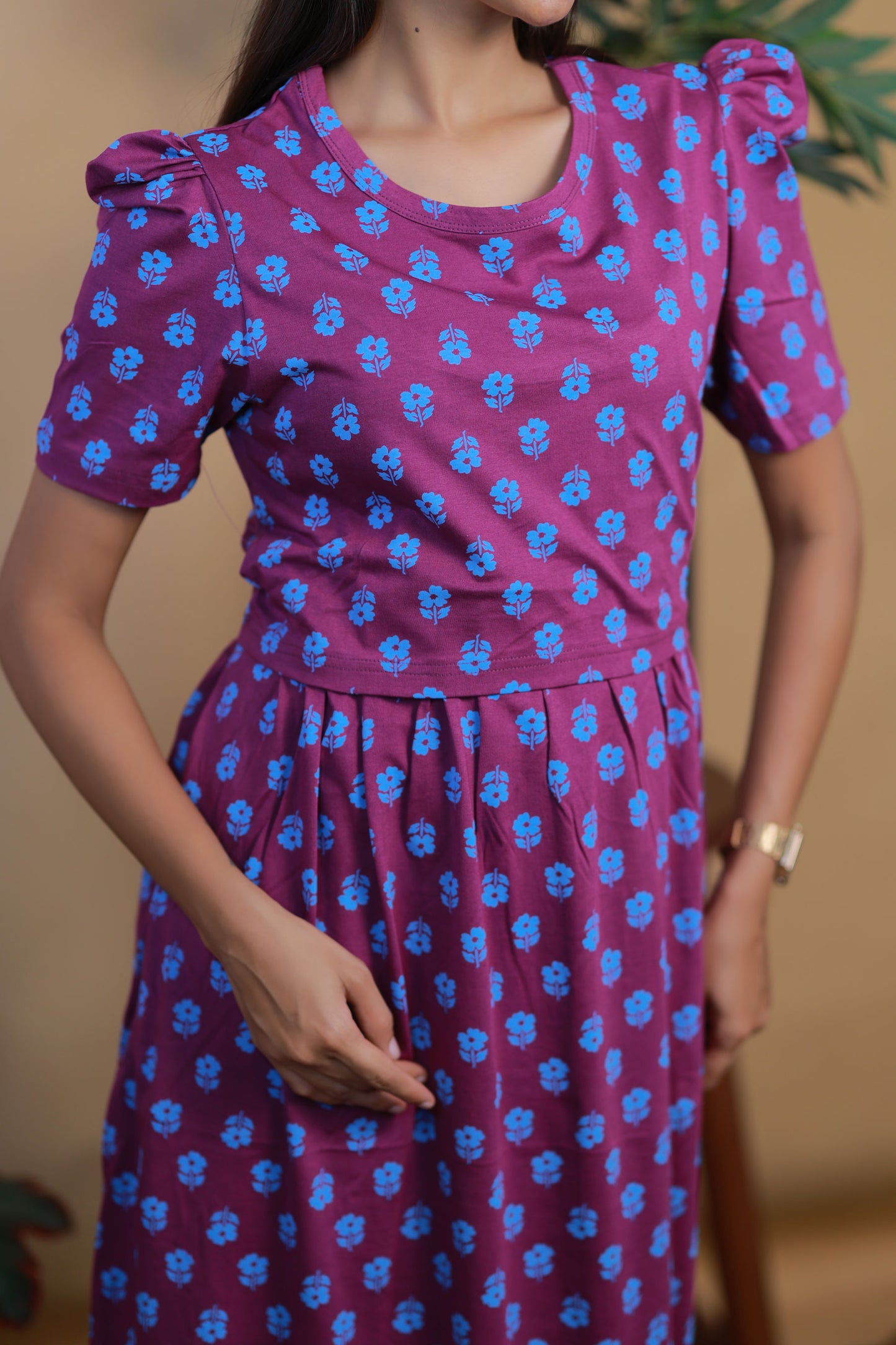 AMBAAL 9- ZIPLESS FEEDING MATERNITY WEAR FULL LENGTH
